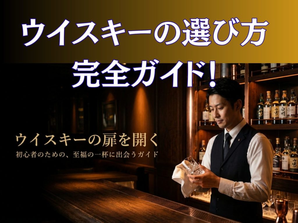 ウイスキーの選び方完全ガイド！初心者でも失敗しない種類や銘柄の基準を示す画像