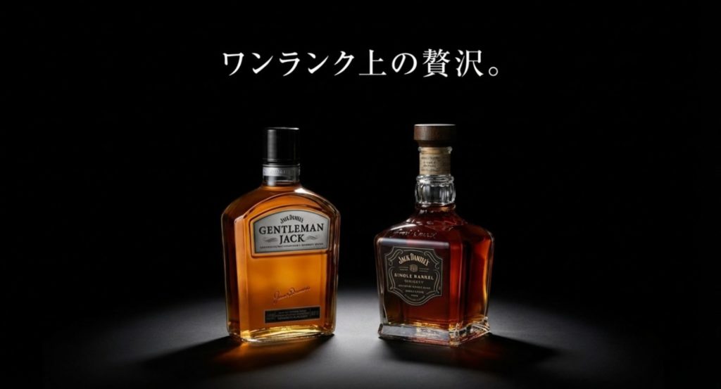 ジェントルマンジャックやシングルバレルの選び方を示す画像。