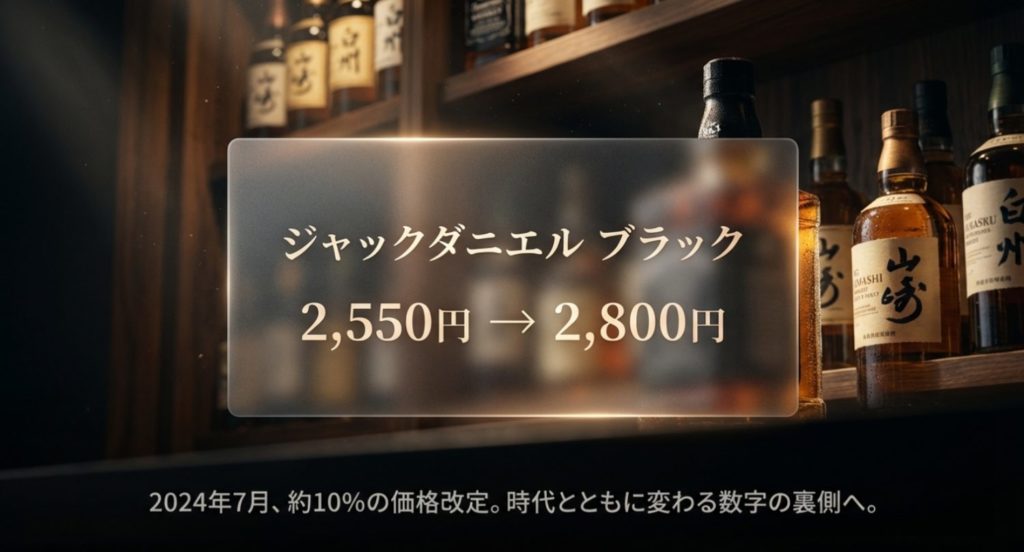 原材料高騰による2024年7月の公式価格改定を示す画像。
