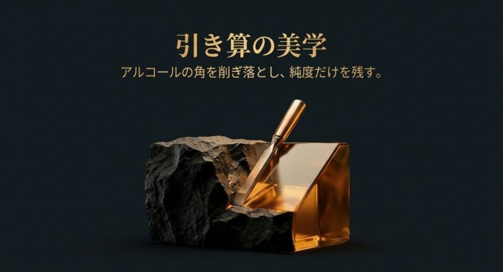 味が薄いと感じる背景にある引き算の美学と度数の関係を示す画像