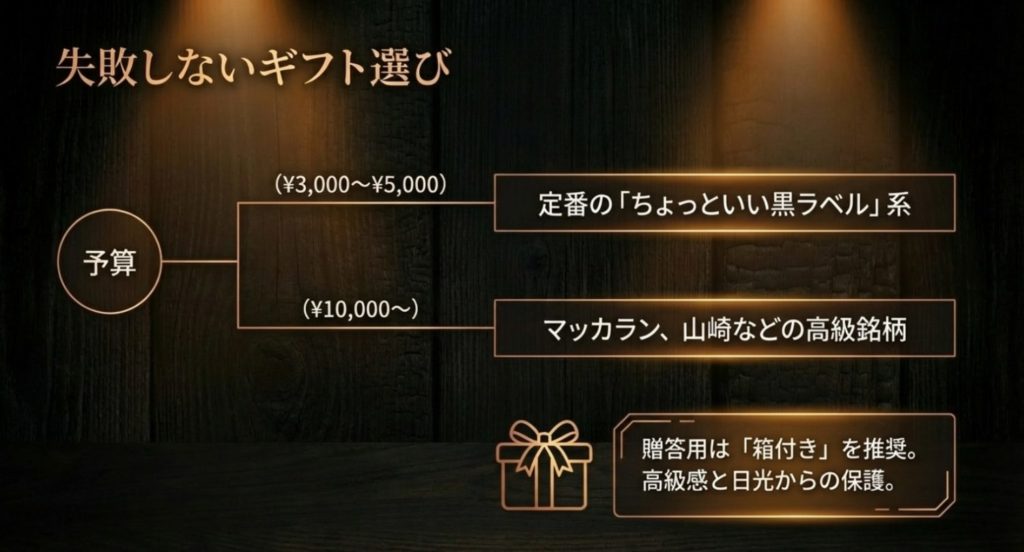 予算別で選ぶギフトに喜ばれる高級な1本を示す画像