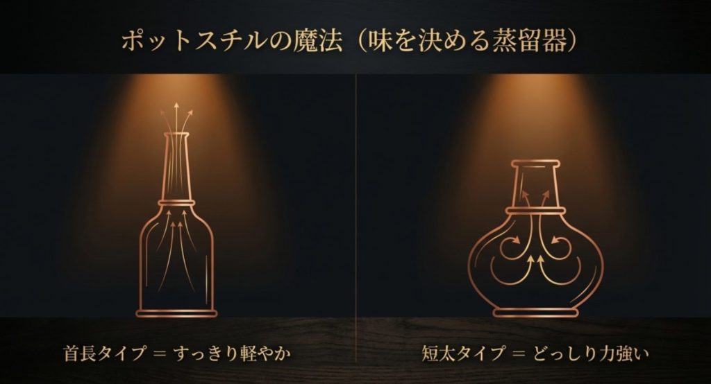 知っておきたい！蒸留器のヒミツを示す画像